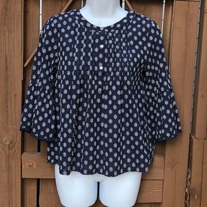 LOFT | Navy Blue Blouse